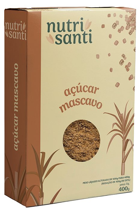AÇÚCAR MASCAVO - NUTRISANTI - 400G